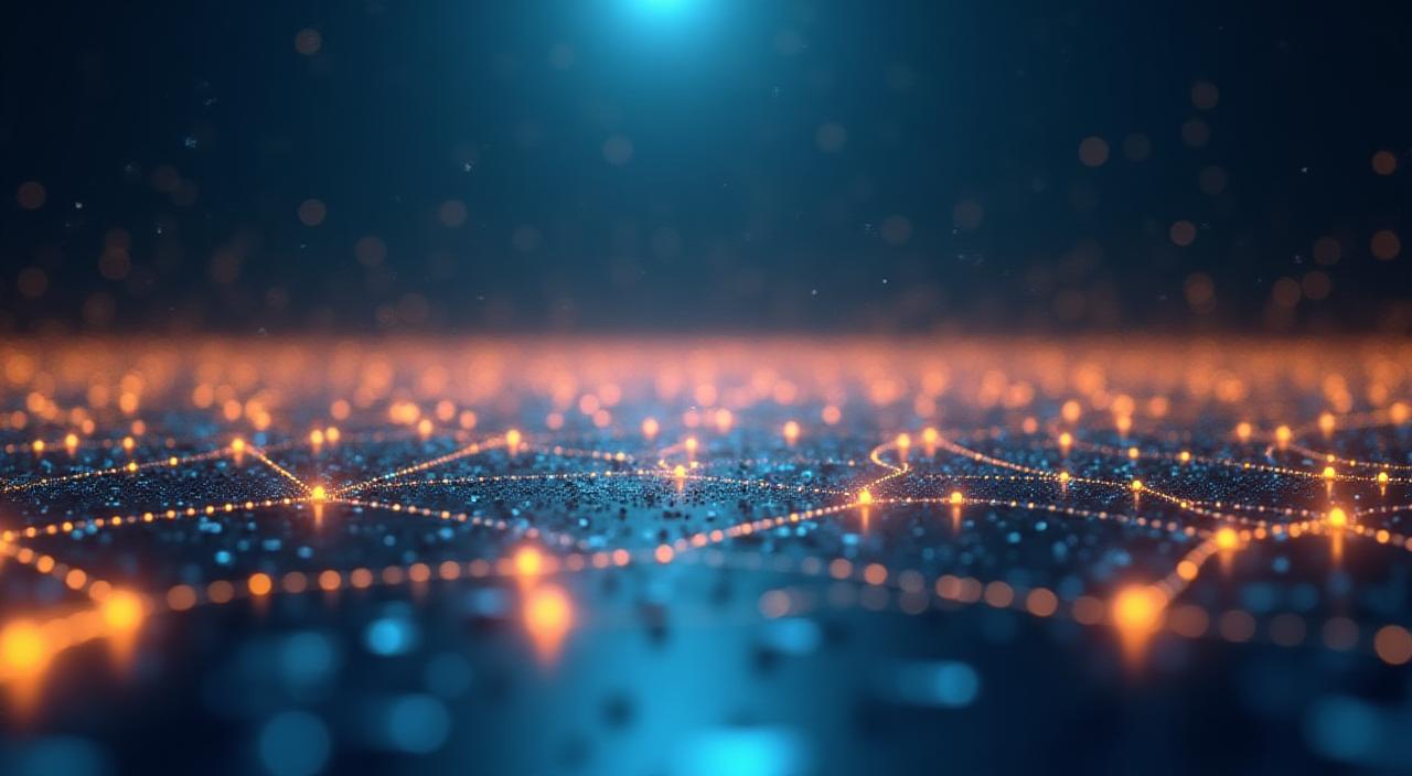 Global innovation network visualization representing strategic connectivity