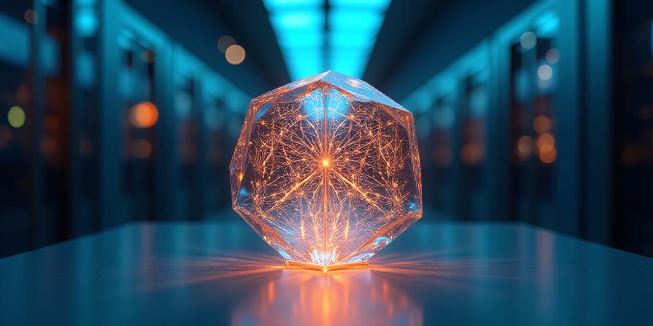 Abstract conceptual representation of data protection and digital ecosystem security